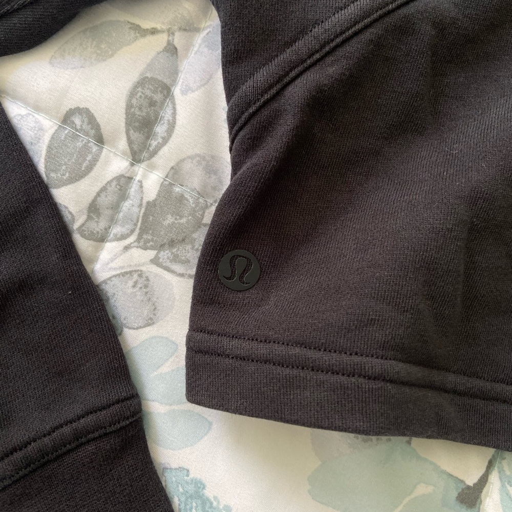 Lululemon All Yours Cropped Hoodie in Black - Picture 7 of 10